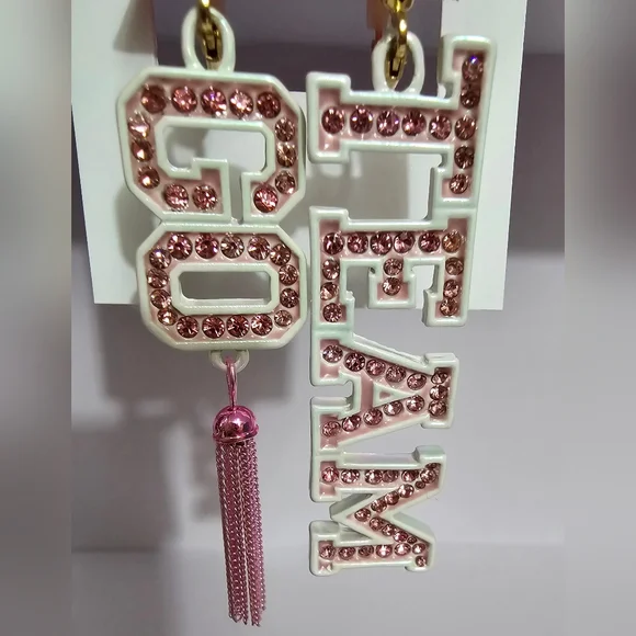 Betsey Johnson Go Team Earrings! NWT! - Picture 7 of 13